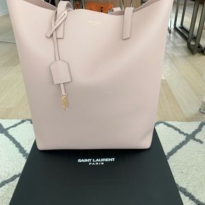 New Saint Laurent Shopping Tote N/S - Blush